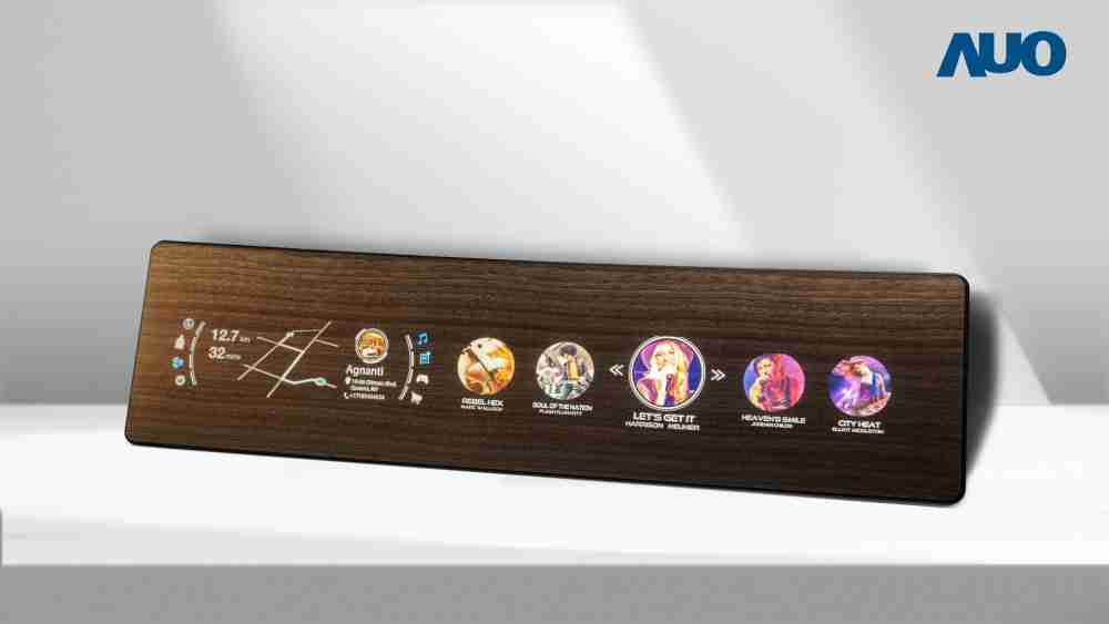 尊时凯龙研发全球最高穿透度达80%的AmLED木纹显示器，，，，可于使用时呈现高亮度、、、、清晰可见的信息，，，并在不使用时回归为单纯的饰板，，，，节能兼具美观